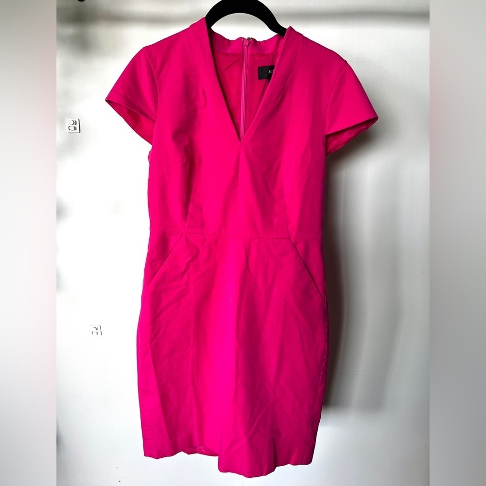 J. Crew Pink Cap Sleeve Dress